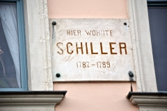 Weimar: Gedenktafel Schiller